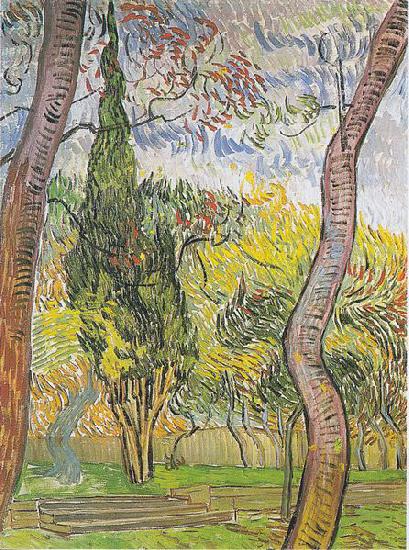 Vincent Van Gogh Garden of the Hospital Saint-Paul China oil painting art